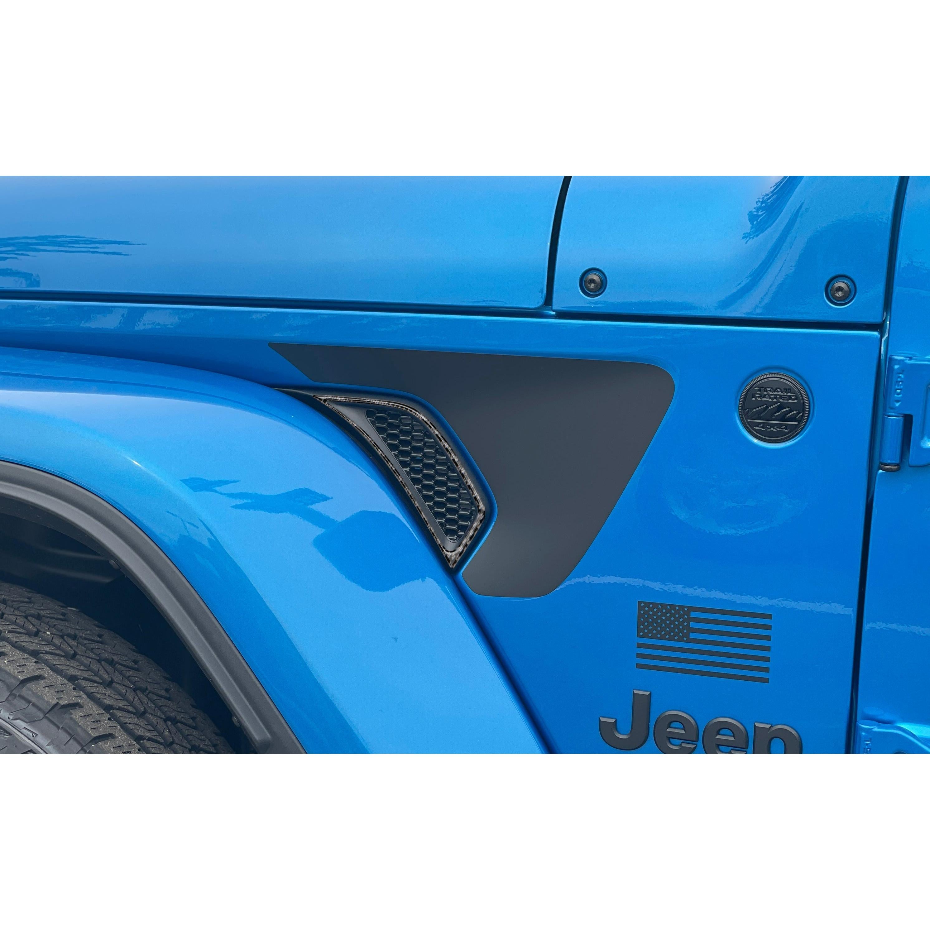 Side Vender Vent Accent Overlays Fits 2019-2026 Jeep Gladiator