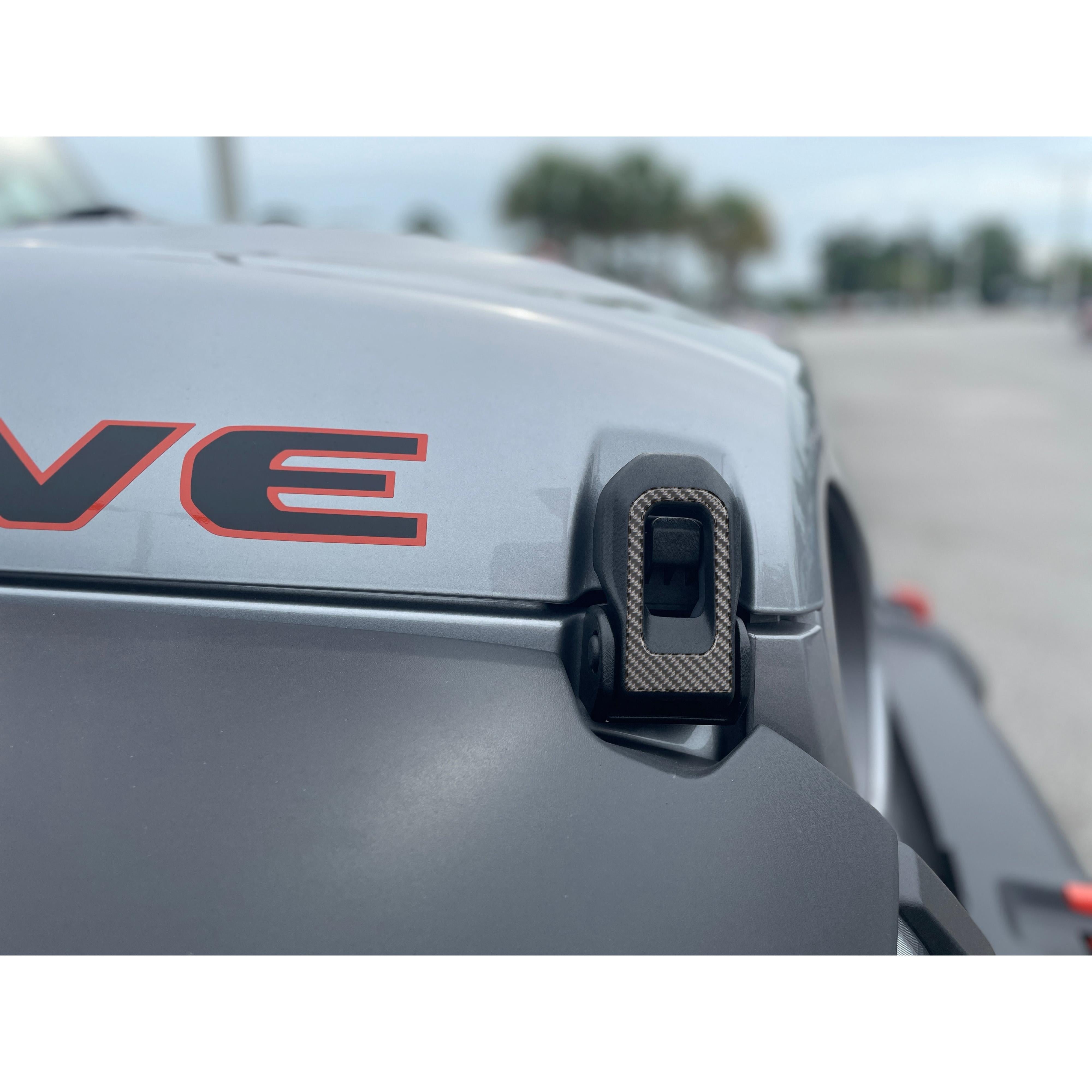 Hood Hinge Accent Overlays Fits 2019-2026 Jeep Gladiator