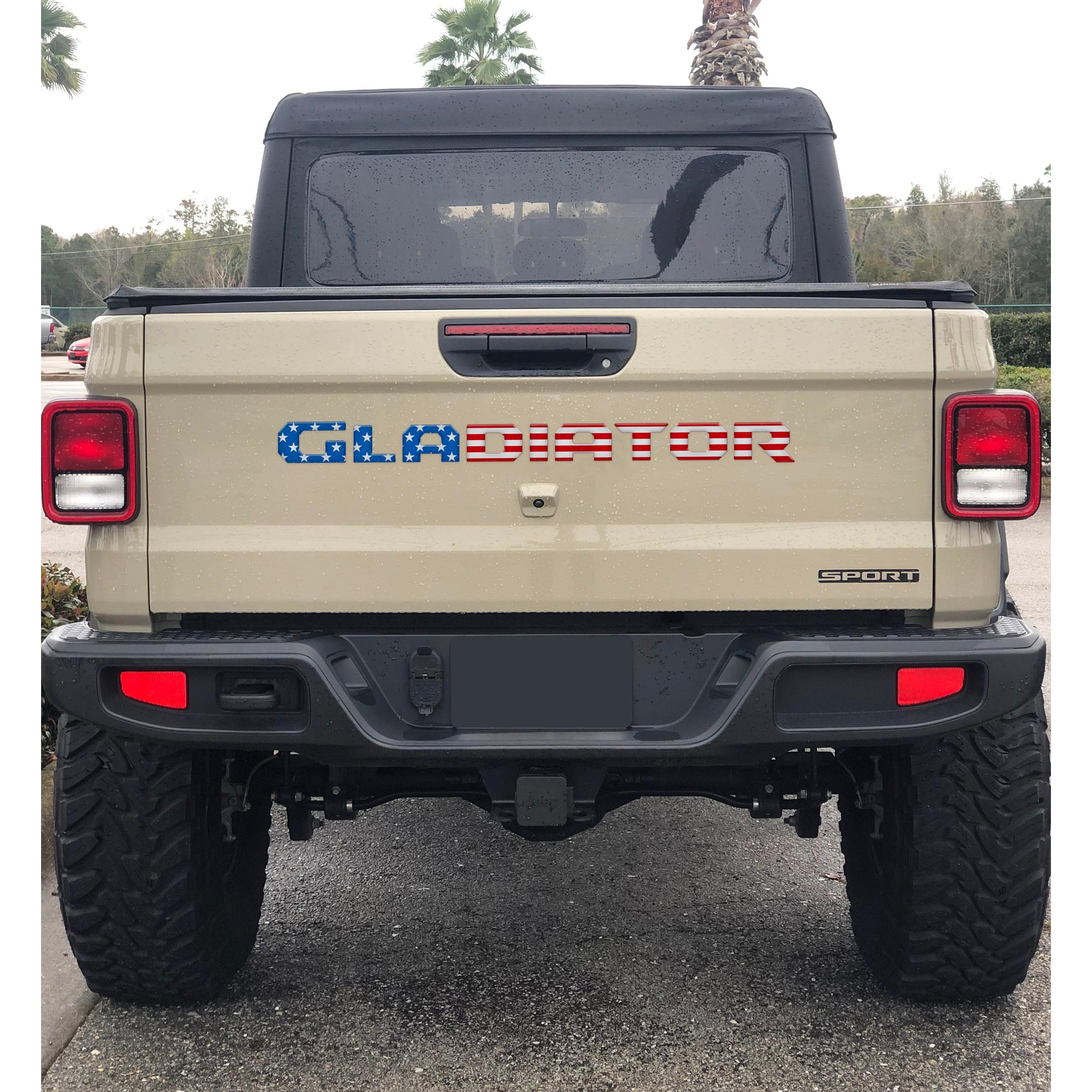 Tailgate Letter Replacement Overlays Fits 2020-2026 Jeep Gladiator