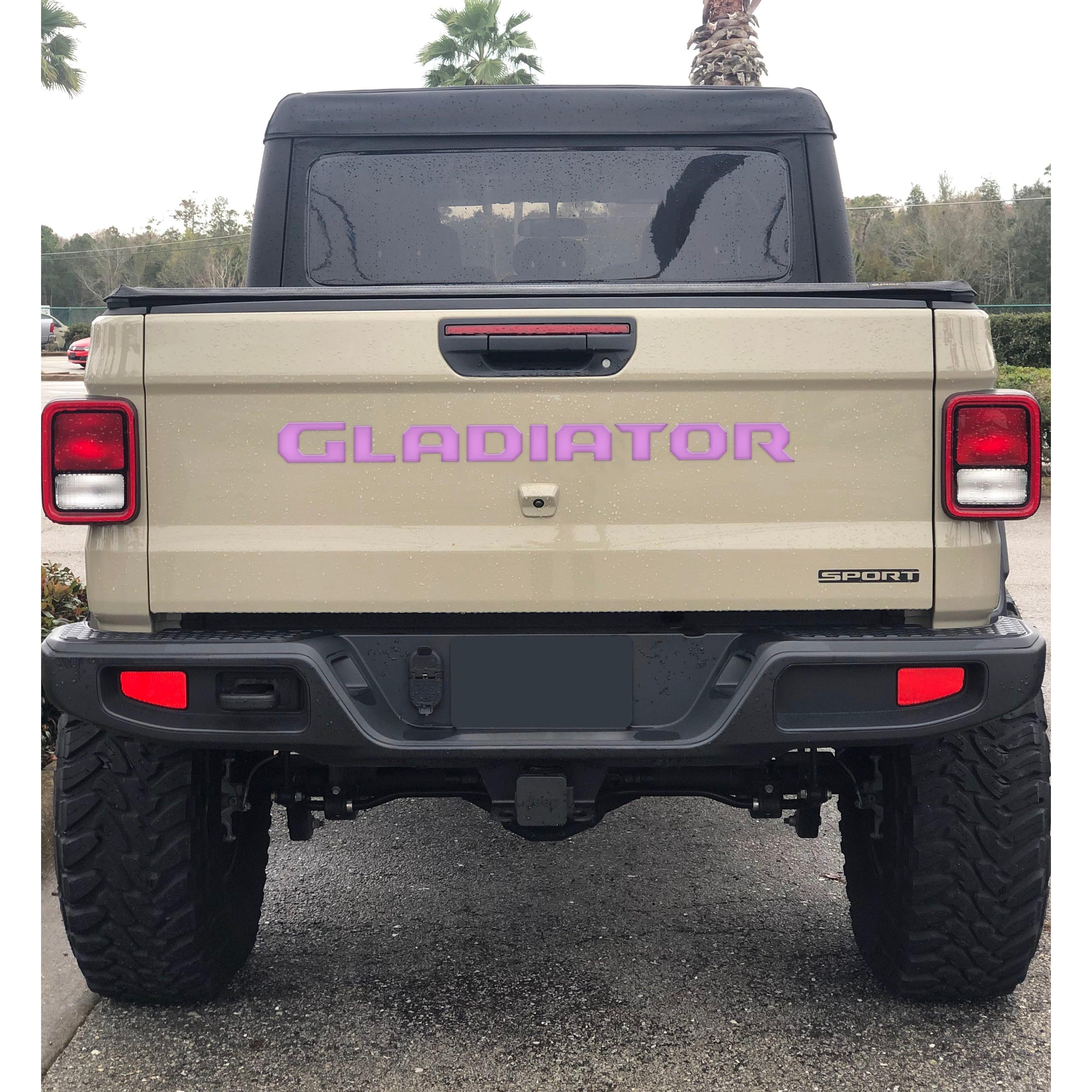 Tailgate Letter Replacement Overlays Fits 2020-2026 Jeep Gladiator