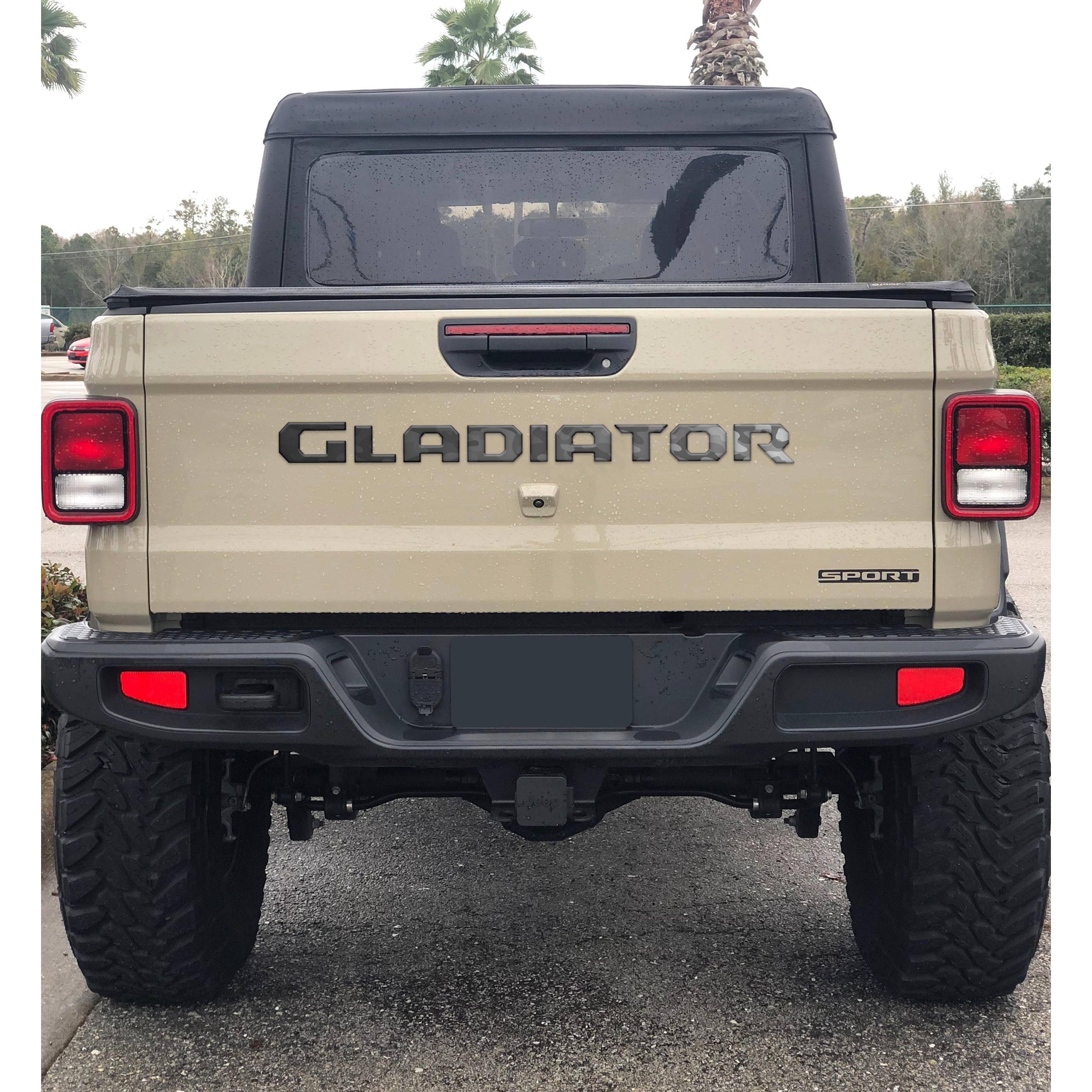 Tailgate Letter Replacement Overlays Fits 2020-2026 Jeep Gladiator