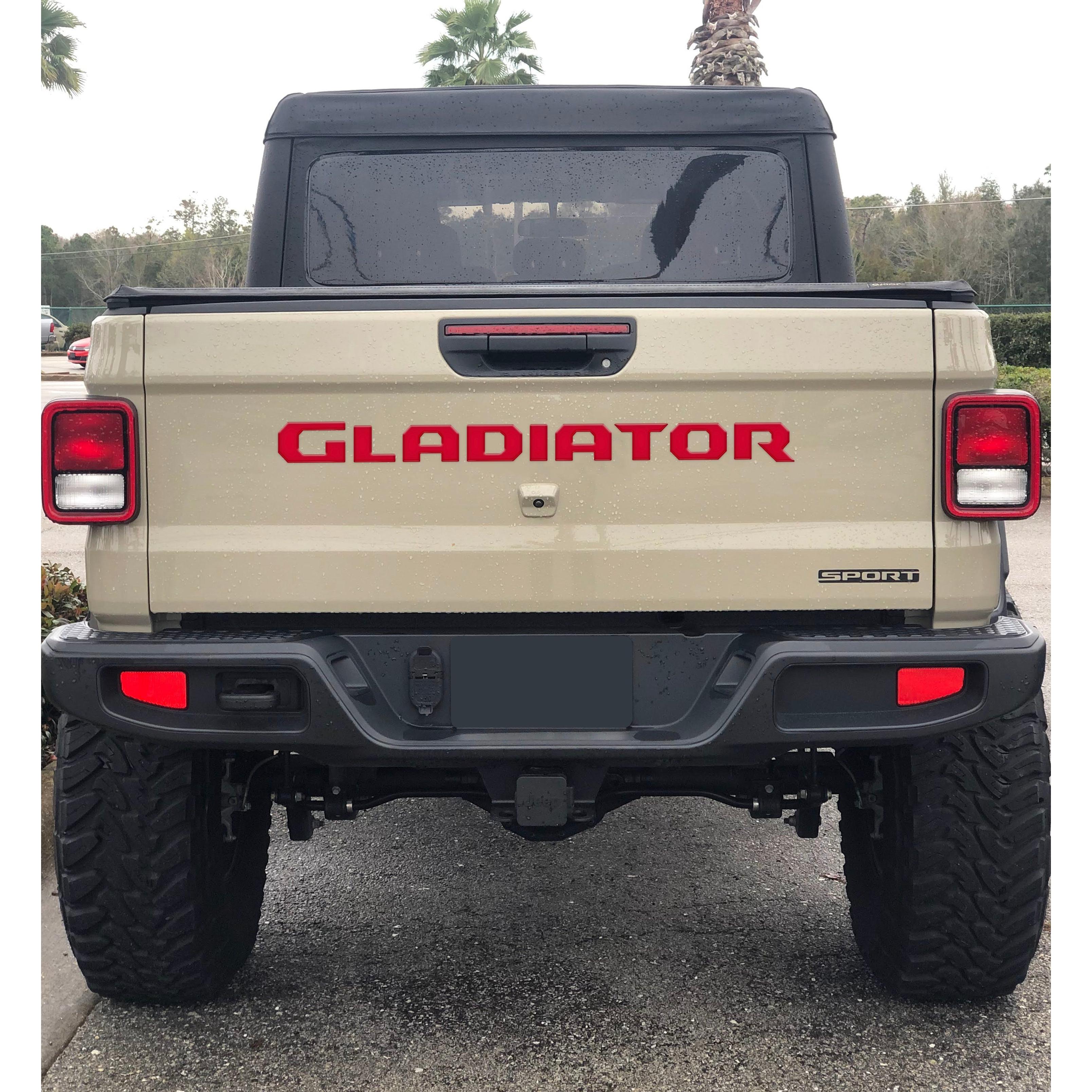 Tailgate Letter Replacement Overlays Fits 2020-2026 Jeep Gladiator