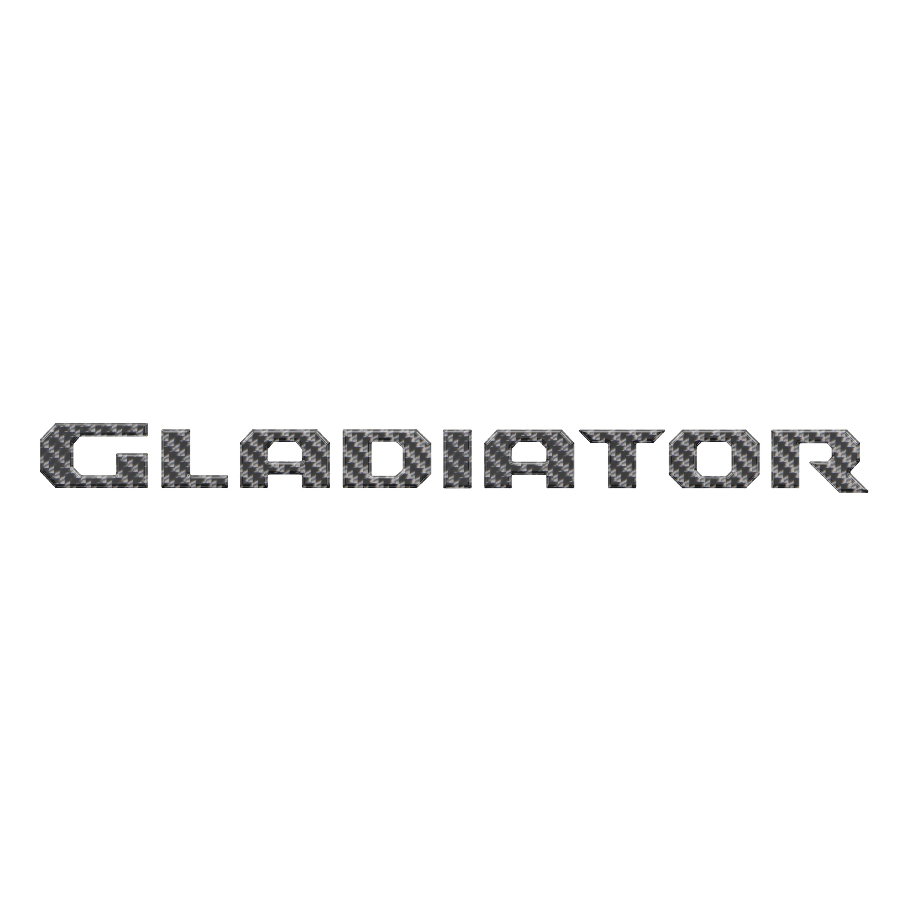 Raised Lettering Decal Fits 2020-2026 Jeep Gladiator