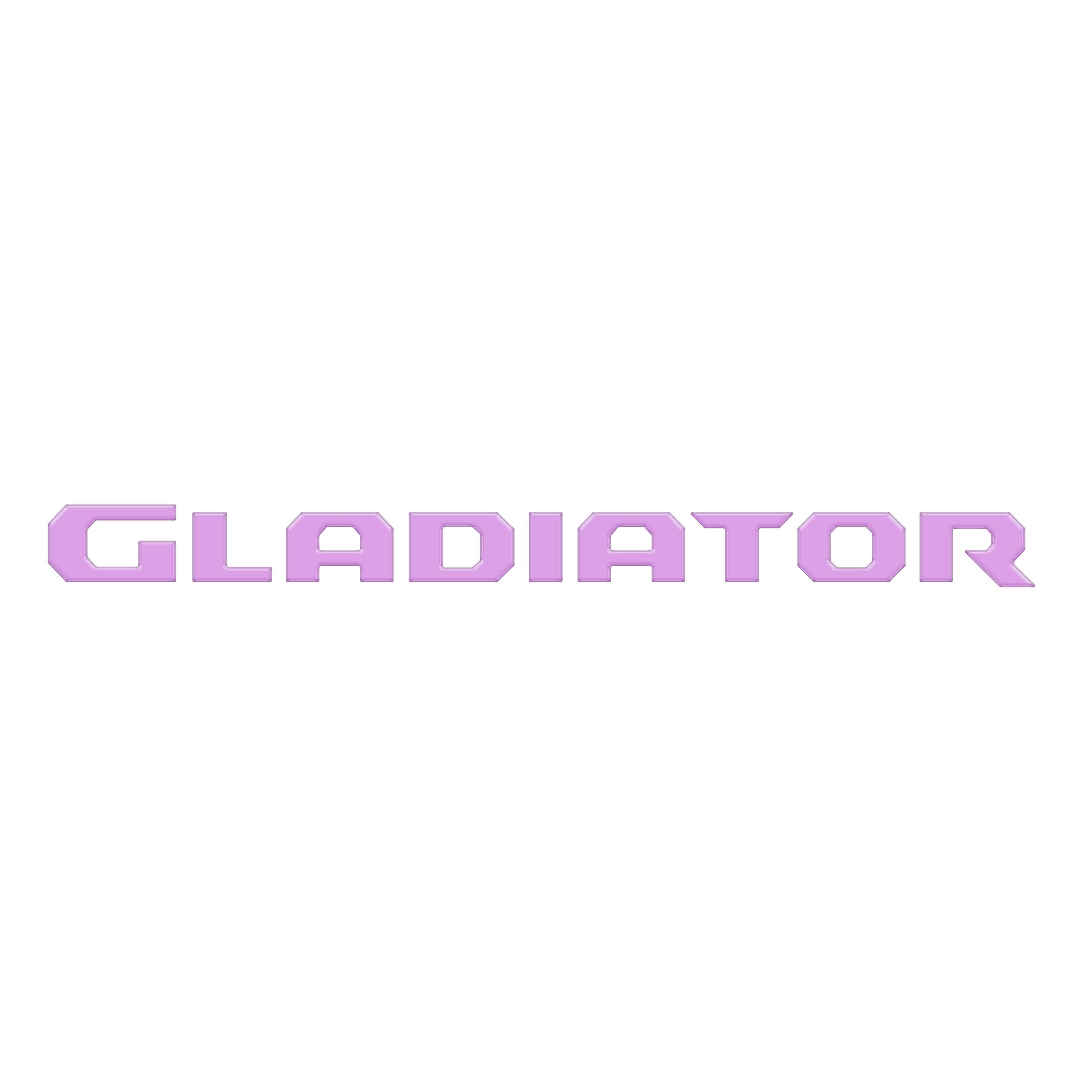 Raised Lettering Decal Fits 2020-2026 Jeep Gladiator