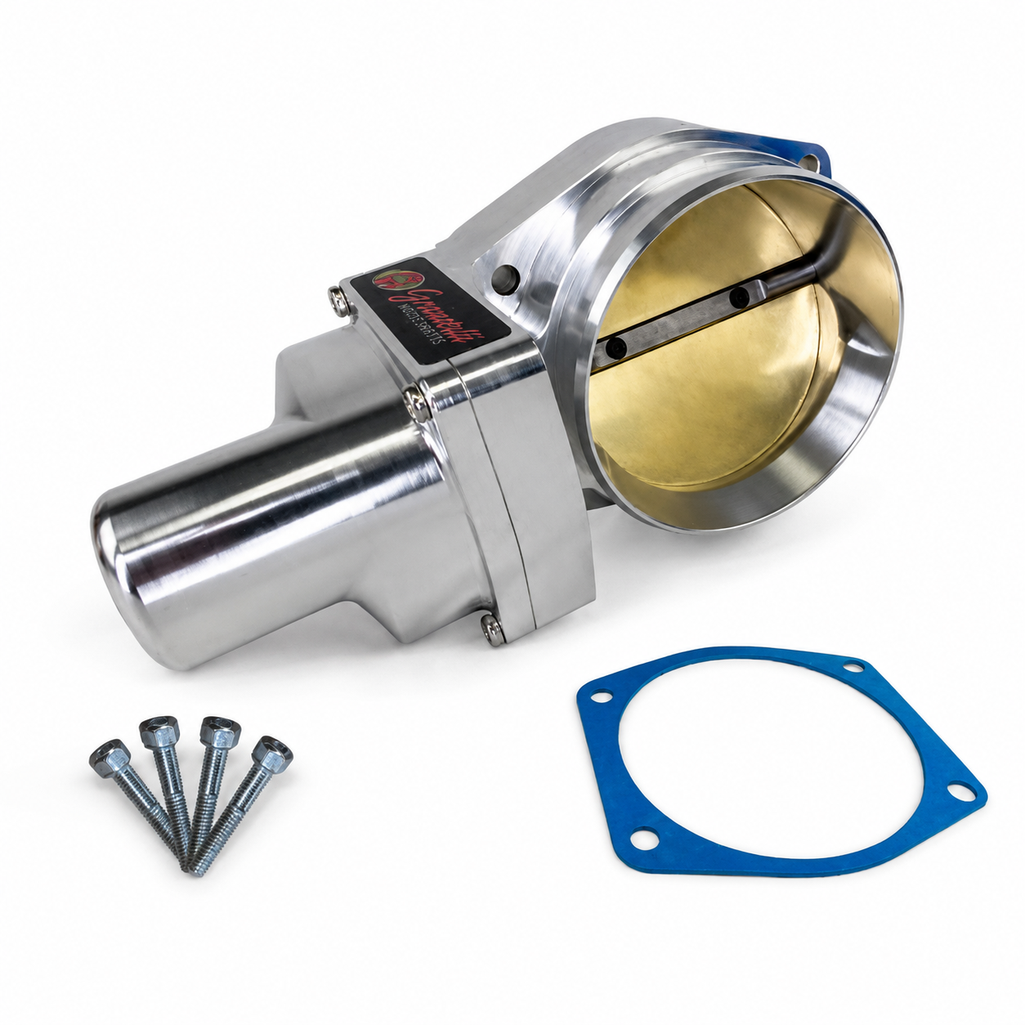CNC-machined 6061-T6 aluminum built 25 psi boost direct bolt-on