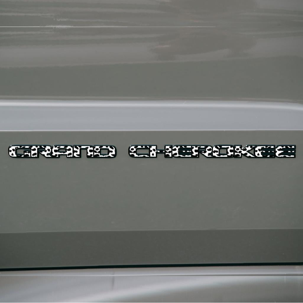 GRAND CHEROKEE Door Emblem Overlay Decal Set | Fits 2017–2022 WK2