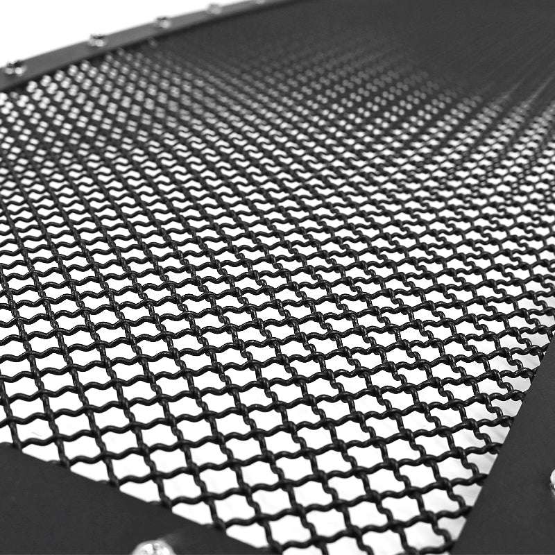 2009-2014 Ford F-150 Rivet Style Black Stainless Steel Mesh Grille Center Insert