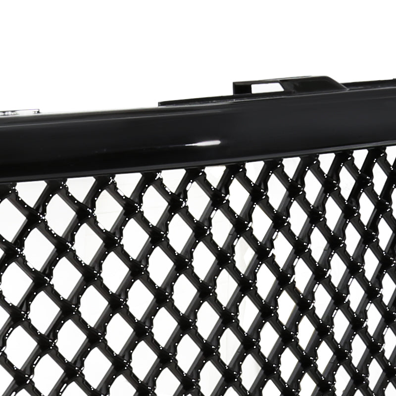2007-2013 Chevrolet Silverado 1500 Glossy Black ABS Honeycomb Mesh Grille