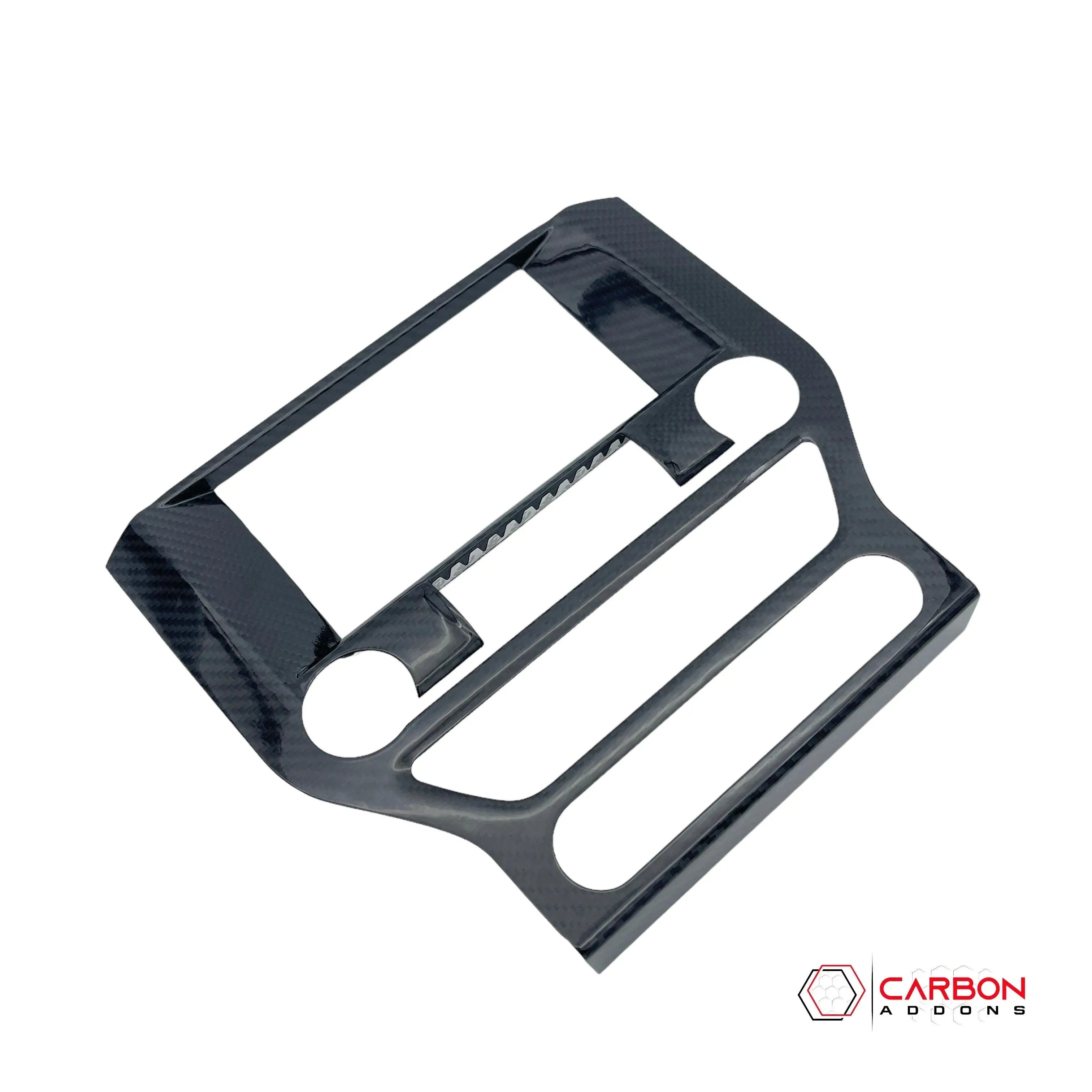 Mustang 2015-2023 Carbon Fiber Infotainment Radio Trim Cover - carbonaddons Carbon Fiber Parts, Accessories, Upgrades, Mods