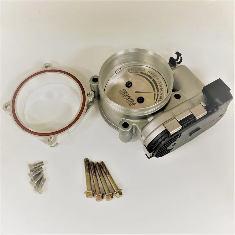 Soler Performance 82MM to 74MM Adapter Kit for Porsche GT3 Throttle Body Upgrade on 74MM Plenums
