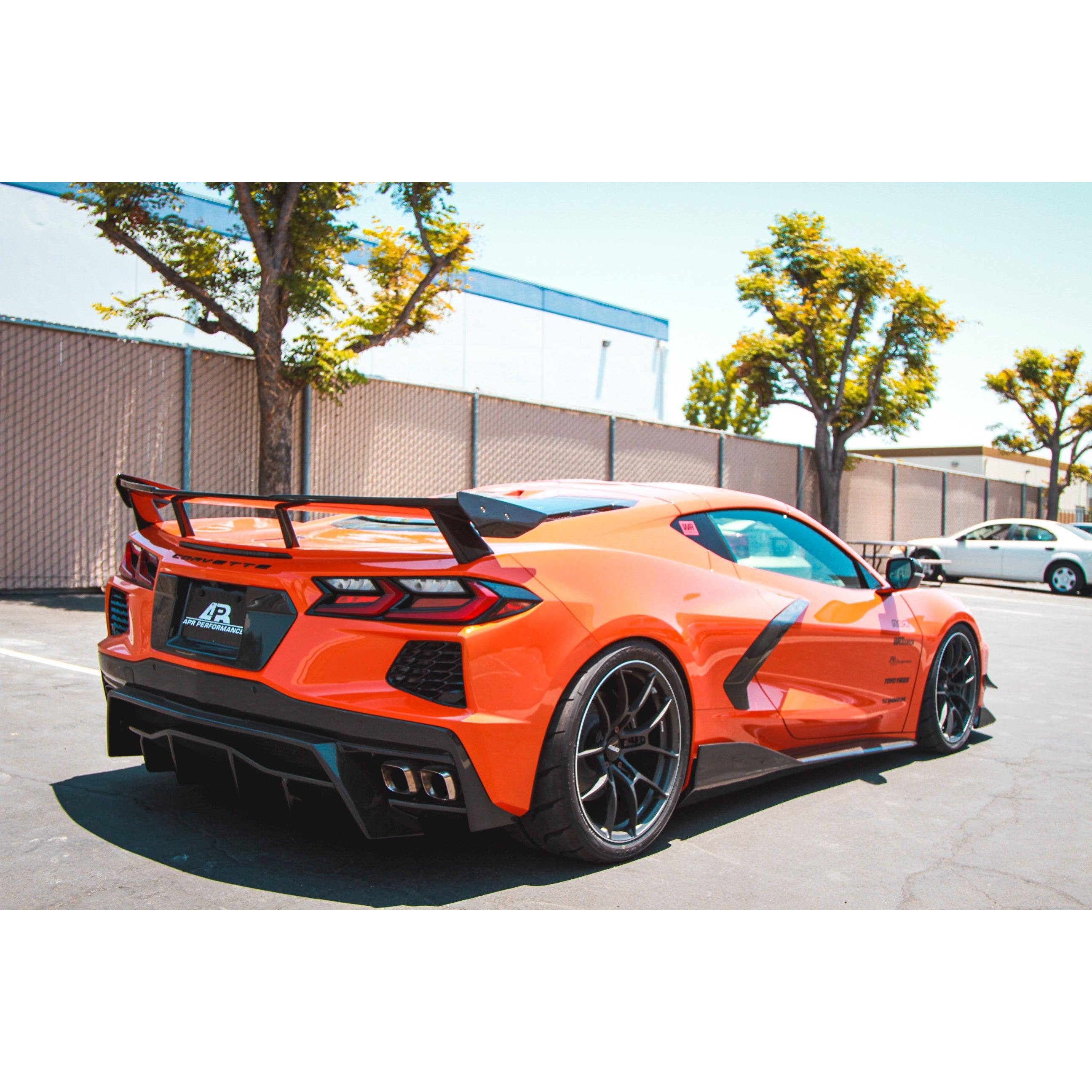 Chevrolet Corvette C8 License Plate Backing 2020-UP