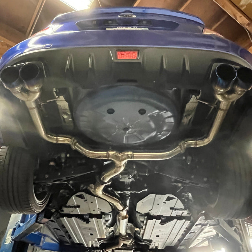 2015-21 Subaru WRX / STi Axle Back Quad Burnt Tips Exhaust