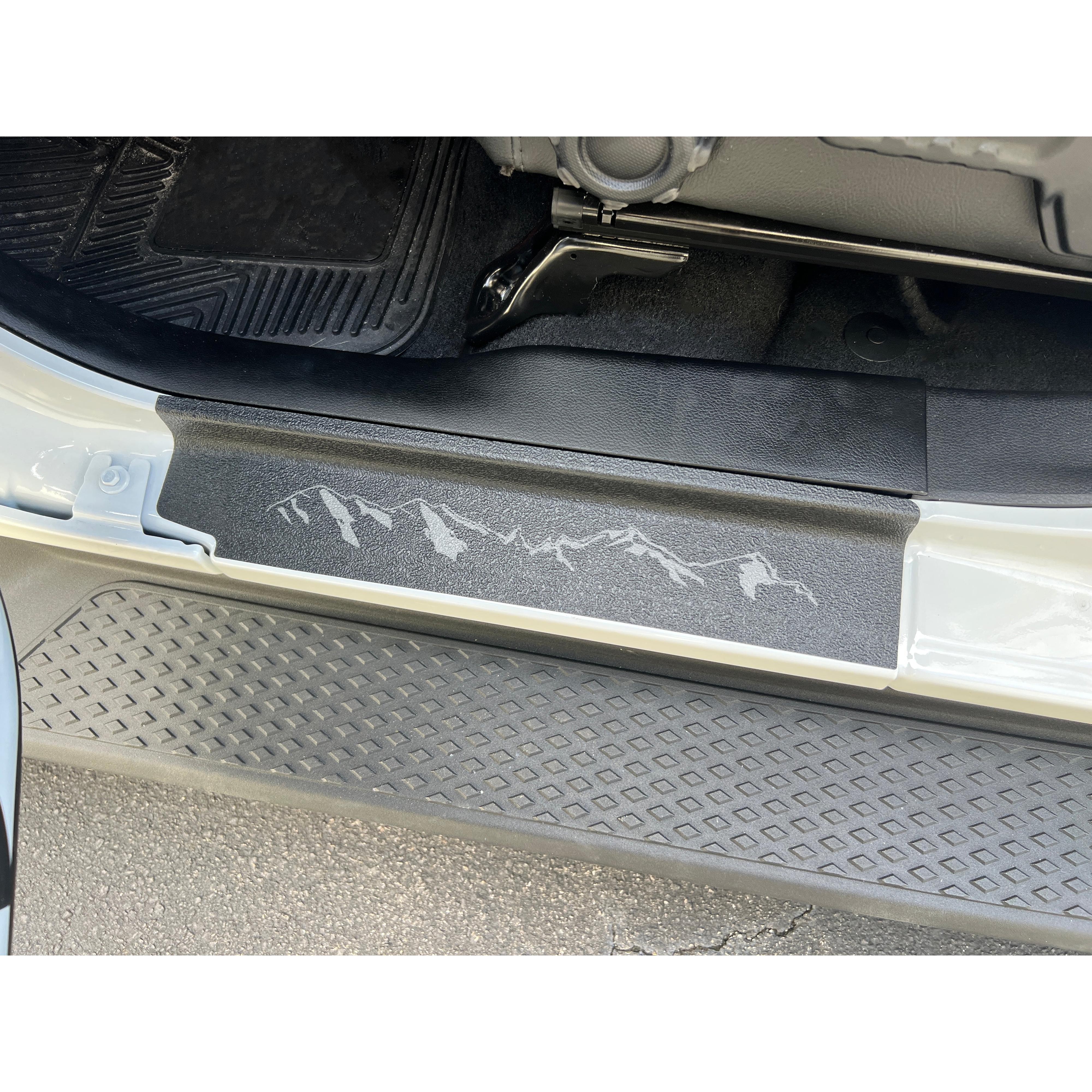 Textured Door Sill Overlays Fits 2019-2026 Jeep Wrangler