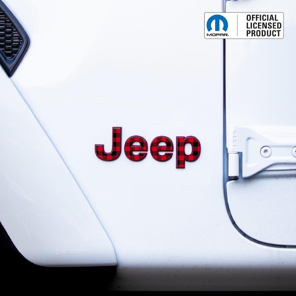 JEEP Wrangler Emblem Overlay Decal Set | Fits JL, JK, TJ & YJ
