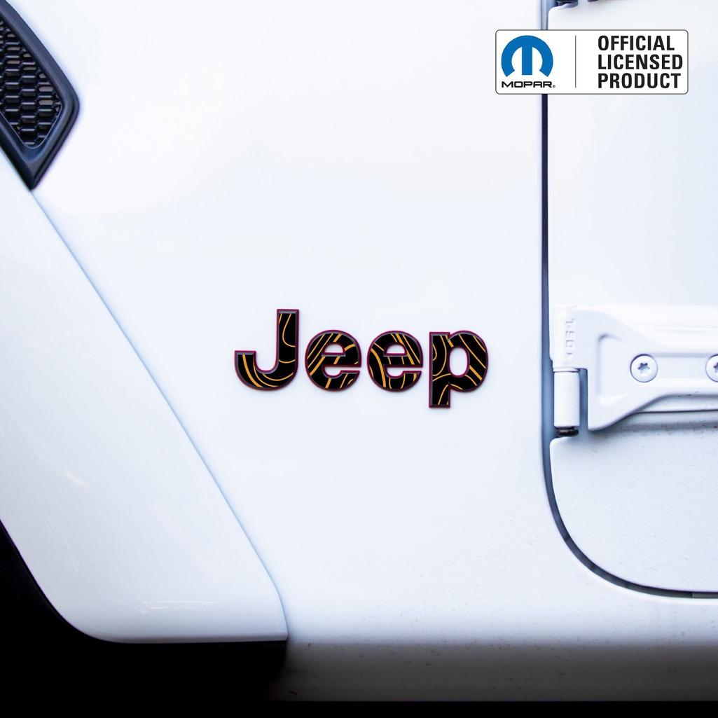 JEEP Gladiator Emblem Overlay Decal Set | Fits 2020+ Jeep Gladiator