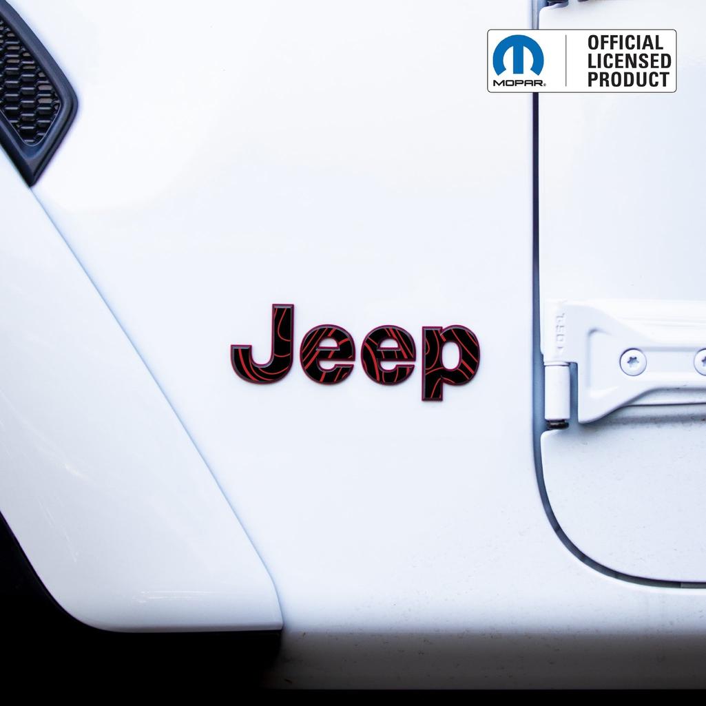 JEEP Gladiator Emblem Overlay Decal Set | Fits 2020+ Jeep Gladiator