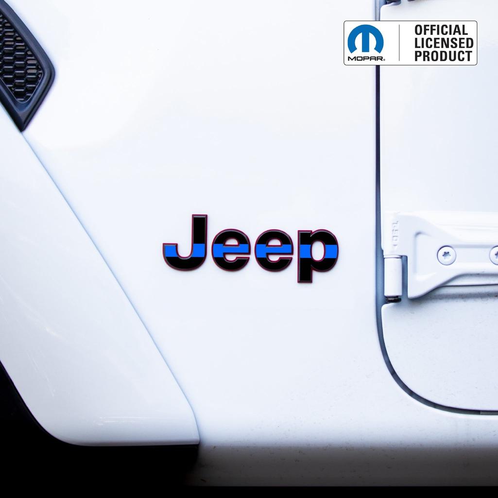 Jeep Emblem Overlay Decals – American Flag Print | Fits Wrangler JL, JLU, JK, JKU, TJ, YJ