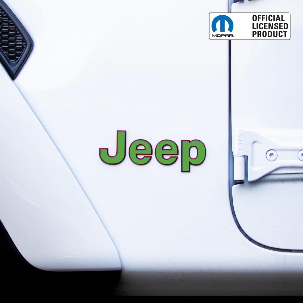 JEEP Wrangler Emblem Overlay Decal Set | Fits JL, JK, TJ & YJ