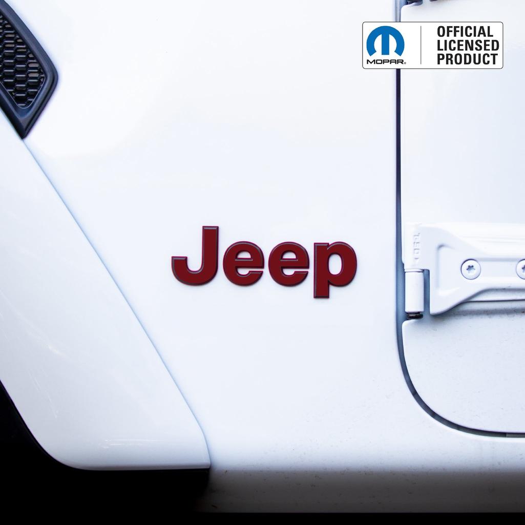 JEEP Wrangler Emblem Overlay Decal Set | Fits JL, JK, TJ & YJ