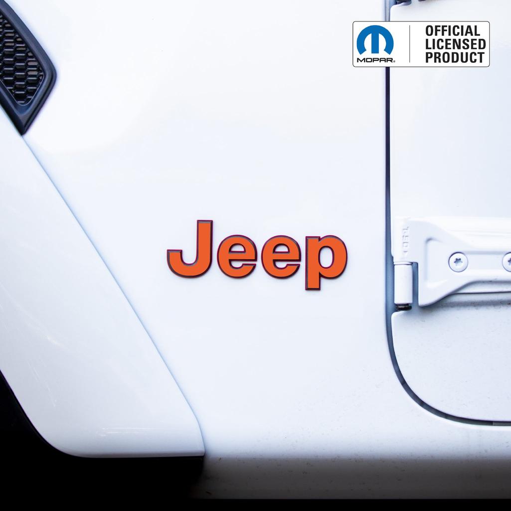 JEEP Wrangler Emblem Overlay Decal Set | Fits JL, JK, TJ & YJ