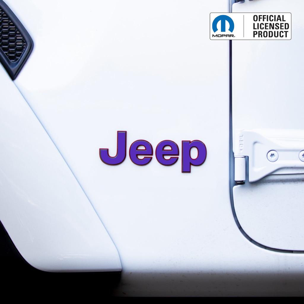 JEEP Wrangler Emblem Overlay Decal Set | Fits JL, JK, TJ & YJ