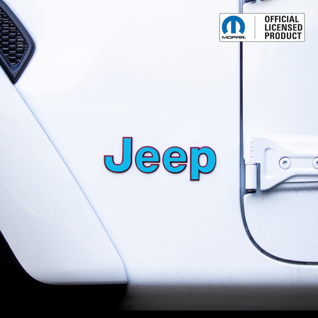 JEEP Wrangler Emblem Overlay Decal Set | Fits JL, JK, TJ & YJ