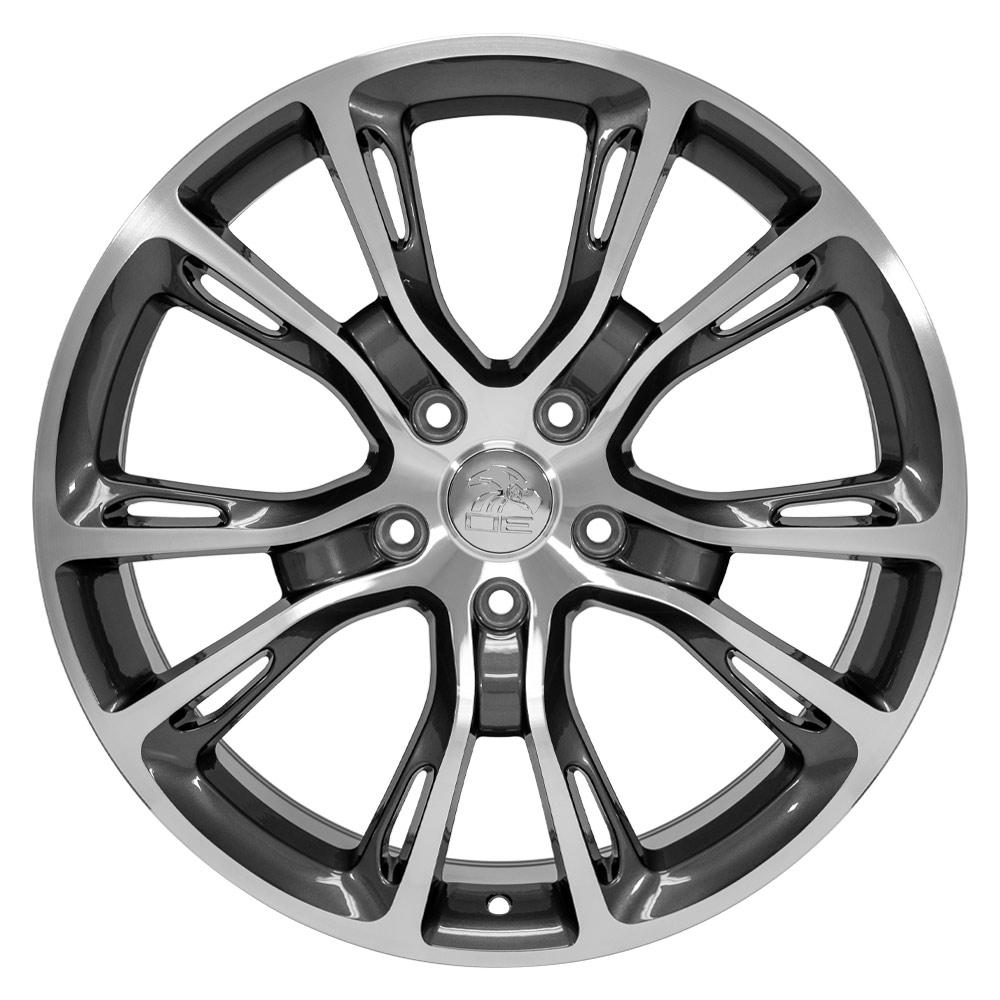 20" Replica JP16 fits Jeep Grand Cherokee 20x8.5 Gunmetal Mach'd-SR1 Performance
