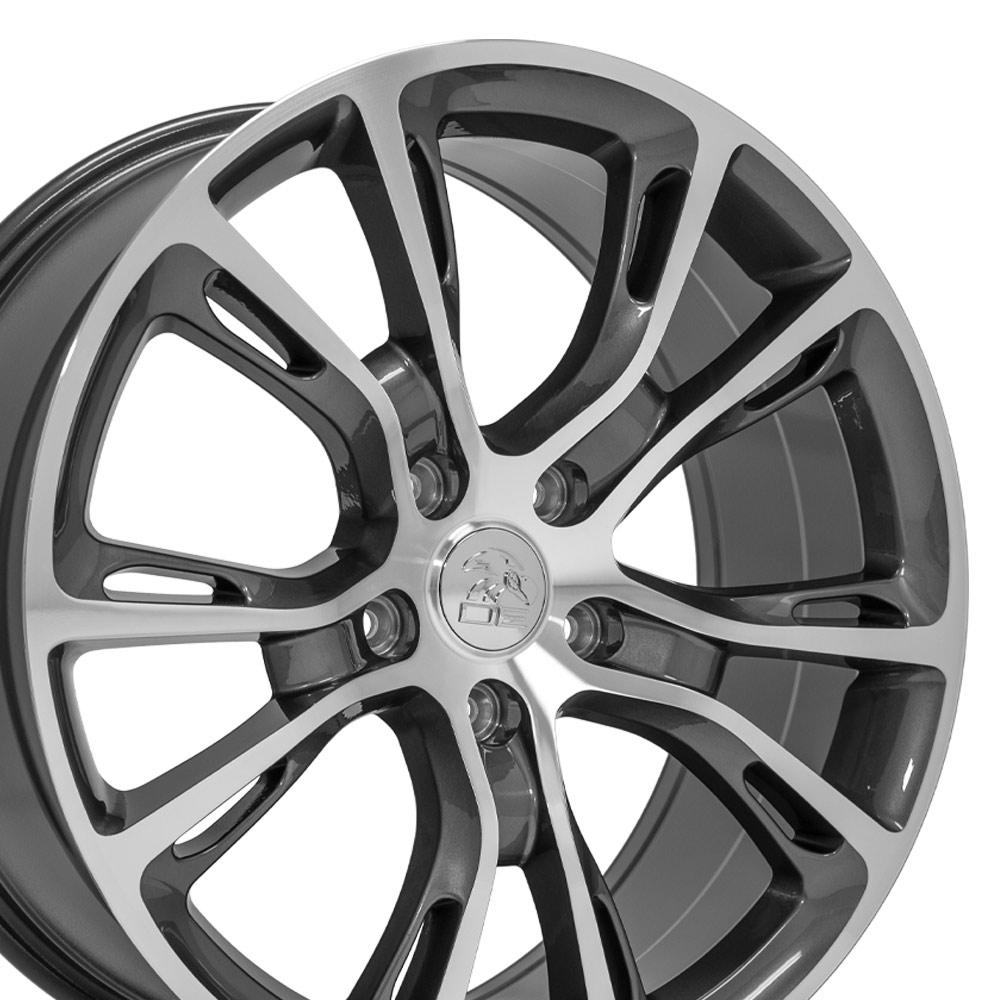 20" Replica JP16 fits Jeep Grand Cherokee 20x8.5 Gunmetal Mach'd-SR1 Performance