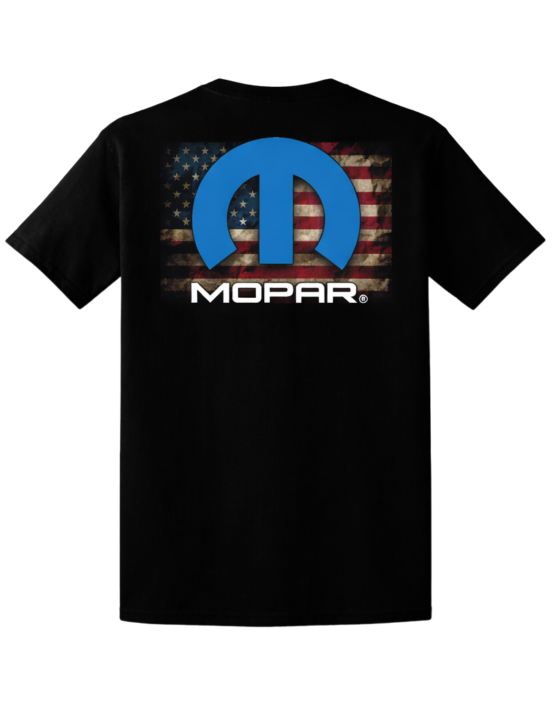 Mopar Americana T-Shirt – Mopar Shirt w/ American Flag Graphic