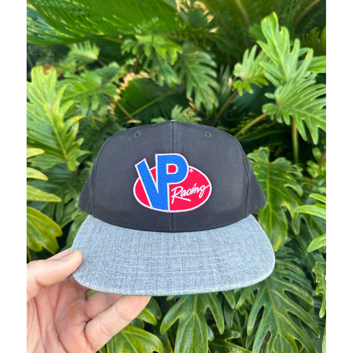 VP Racing Fuels Logo Cap - Adjustable Snapback Hat - Black/Grey-SR1 Performance