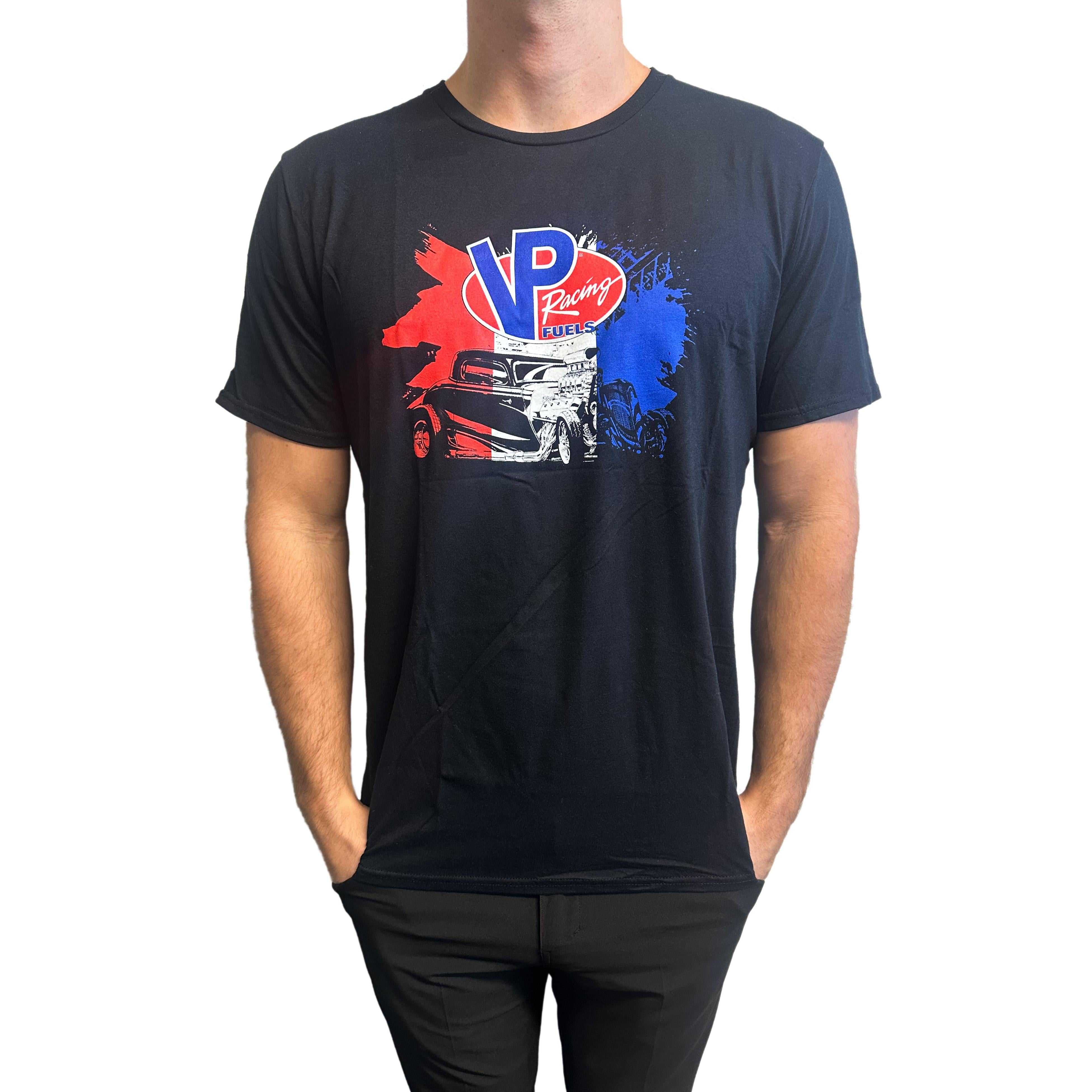 VP Racing Fuels - Patriotic Hotrod Tee - Softstyle Preshrunk T-Shirt-SR1 Performance