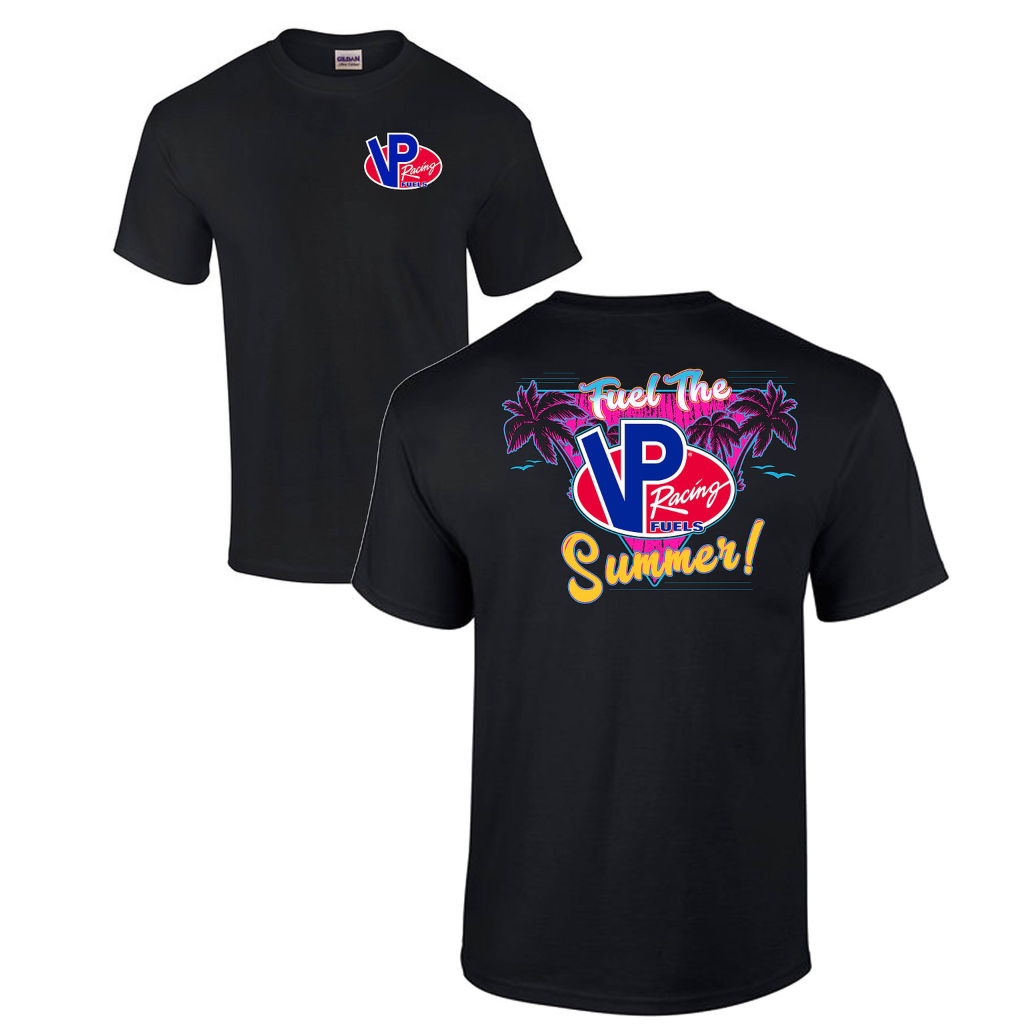 VP Racing Fuels Fuel The Summer T-Shirt - Miami Style Tee - Softstyle Preshrunk Shirt-SR1 Performance