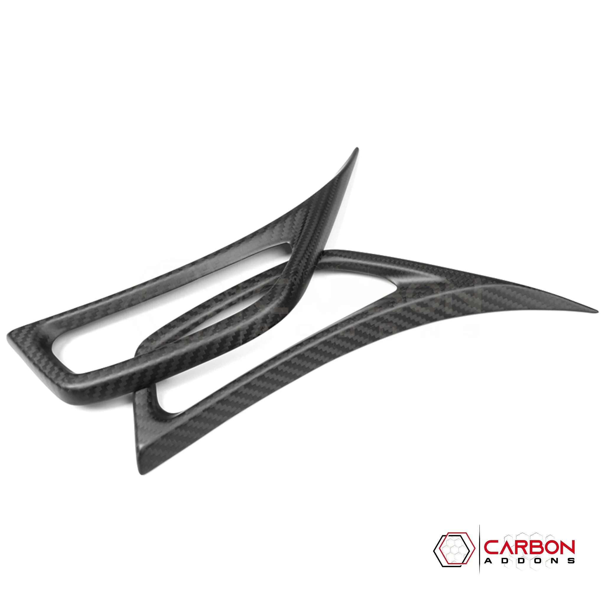 Jeep Gladiator JT & Wrangler JL Front Fender Side Vent Trim Cover – Real Dry Carbon Fiber (Glossy or Matte) 2020–Current