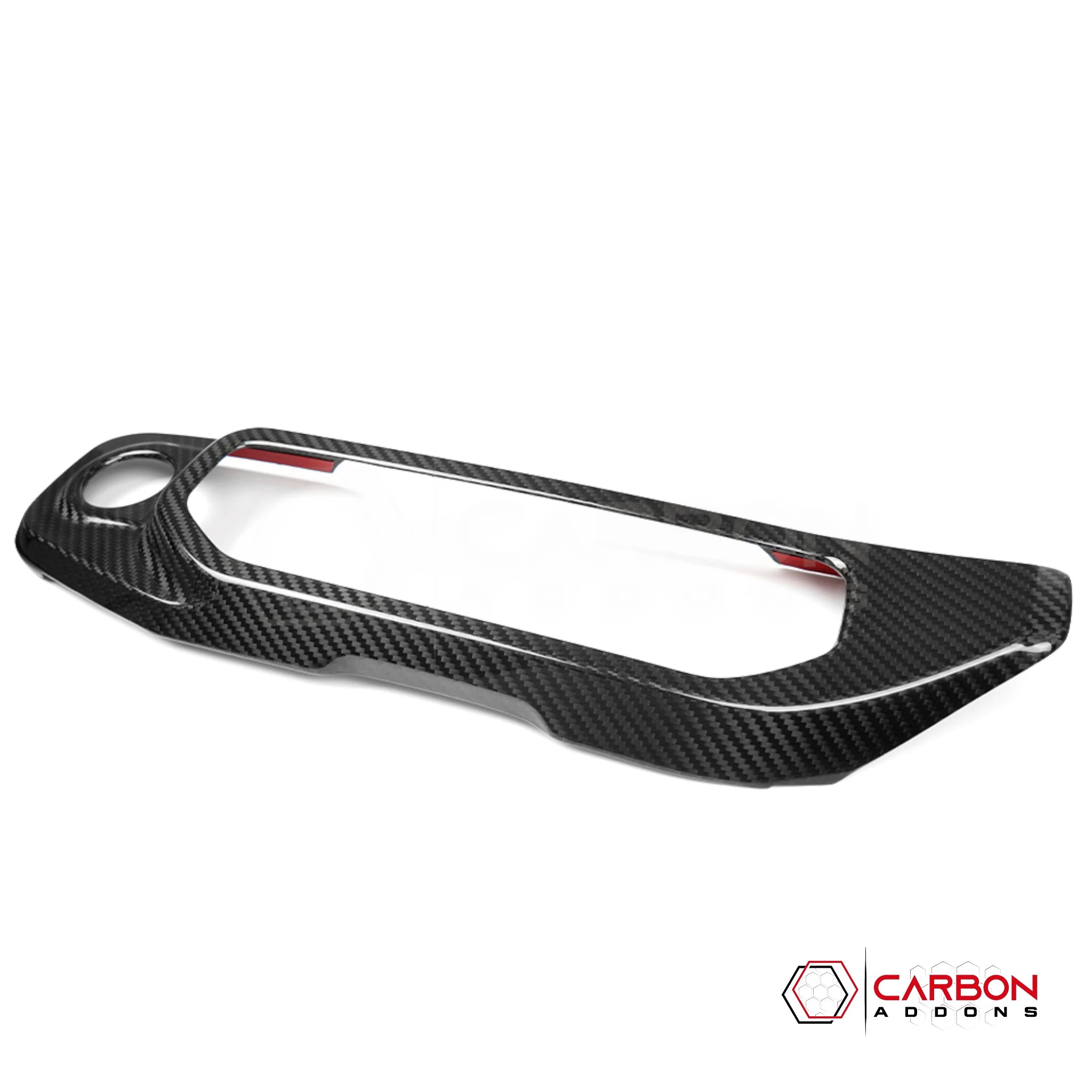 Jeep Gladiator JT & Wrangler JL Push Start Button & Radio Control Trim Cover – Real Dry Carbon Fiber (Glossy or Matte) 2020–Current