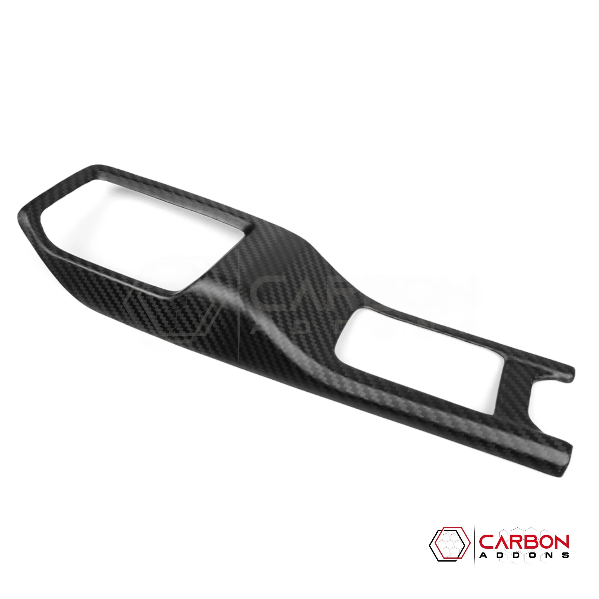 Jeep Gladiator JT & Wrangler JL 4WD Gear Lever Shifter Base Frame Cover – Real Dry Carbon Fiber (Glossy or Matte) 2020–Current