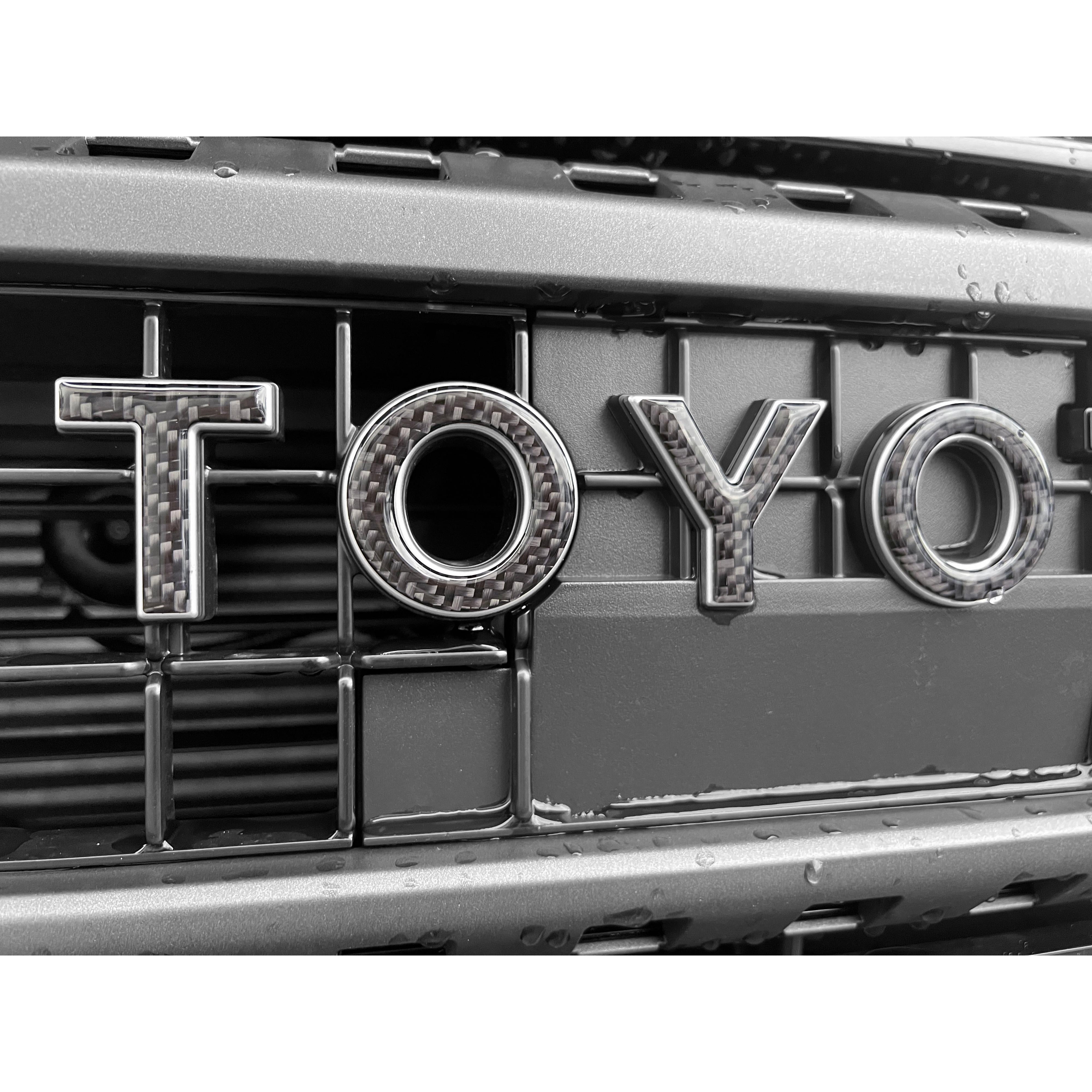Front Grille Letter Overlays Fits 2024-2026 Toyota Land Cruiser