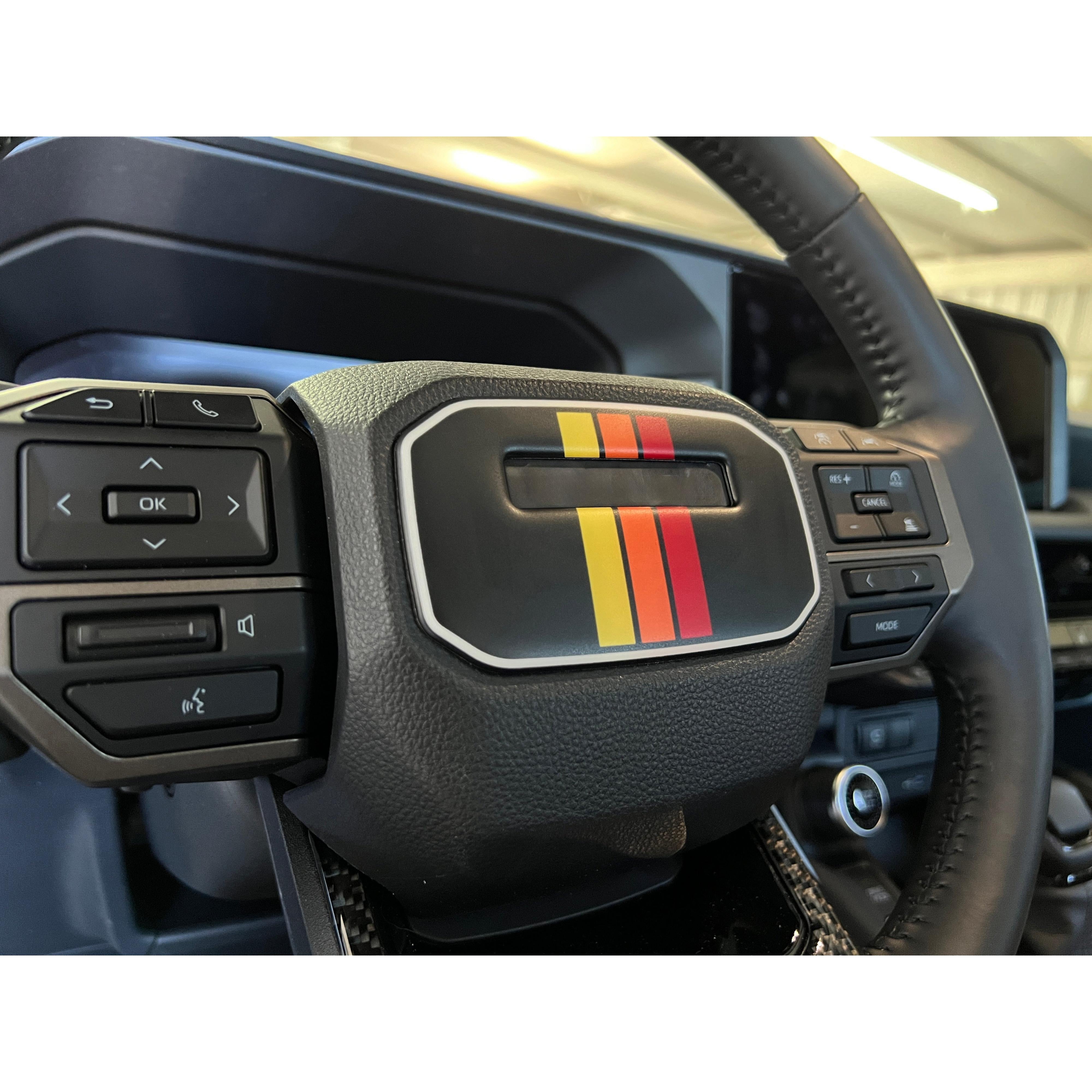 Center Steering Wheel Accent Trim Fits 2024-2026 Toyota Land Cruiser