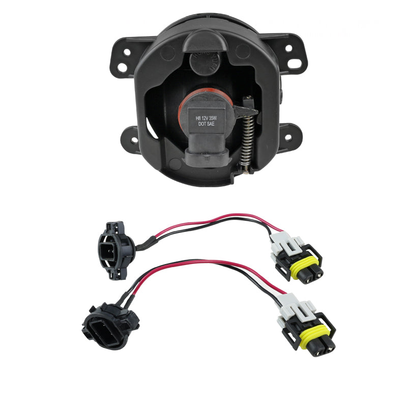 2005-2011 Chrysler 300/PT Cruiser Dodge Magnum/Journey Jeep Wrangler H8 Fog Light (Chrome Housing/Clear Lens)