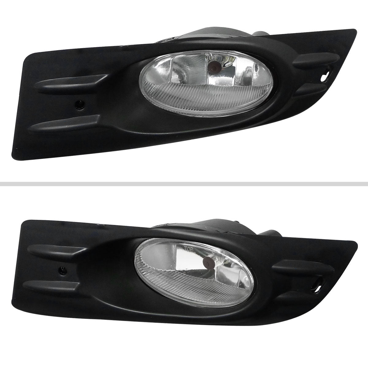 2006-2007 Honda Accord Coupe H11 Fog Lights Kit (Chrome Housing/Clear Lens)
