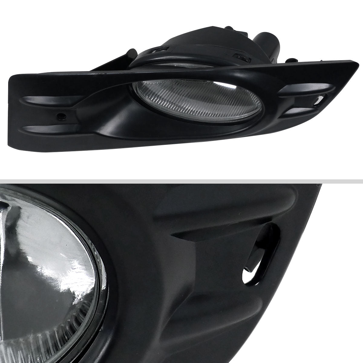 2006-2007 Honda Accord Coupe H11 Fog Lights Kit (Chrome Housing/Clear Lens)