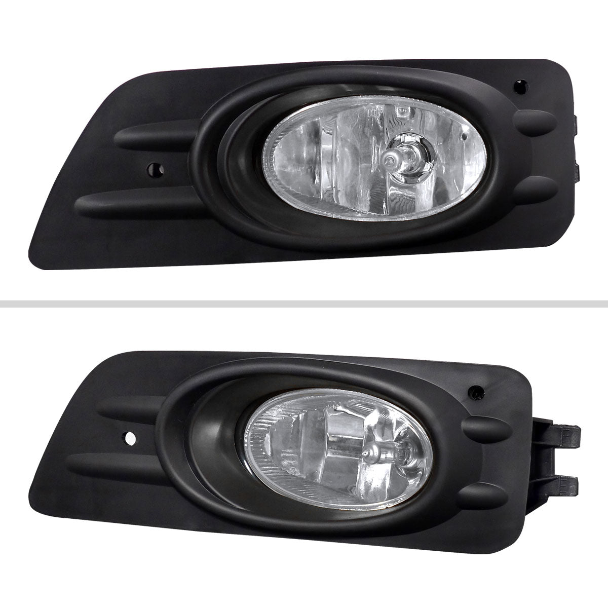 2006-2007 Honda Accord Sedan H11 Fog Lights Kit (Chrome Housing/Clear Lens)