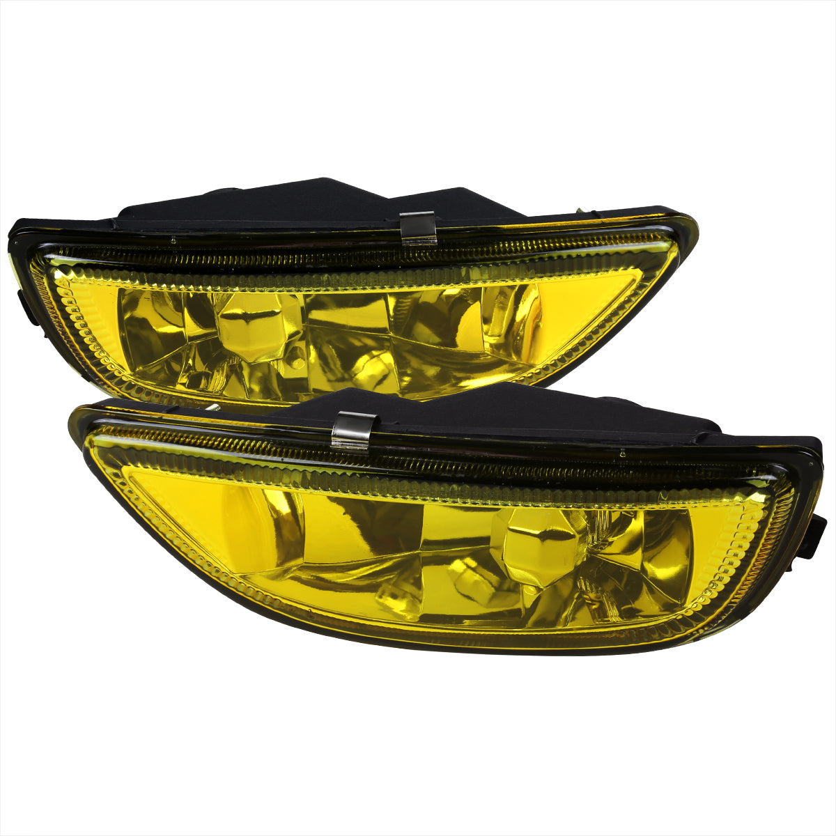 2001-2002 Toyota Corolla H3 Fog Lights (Chrome Housing/Yellow Lens)