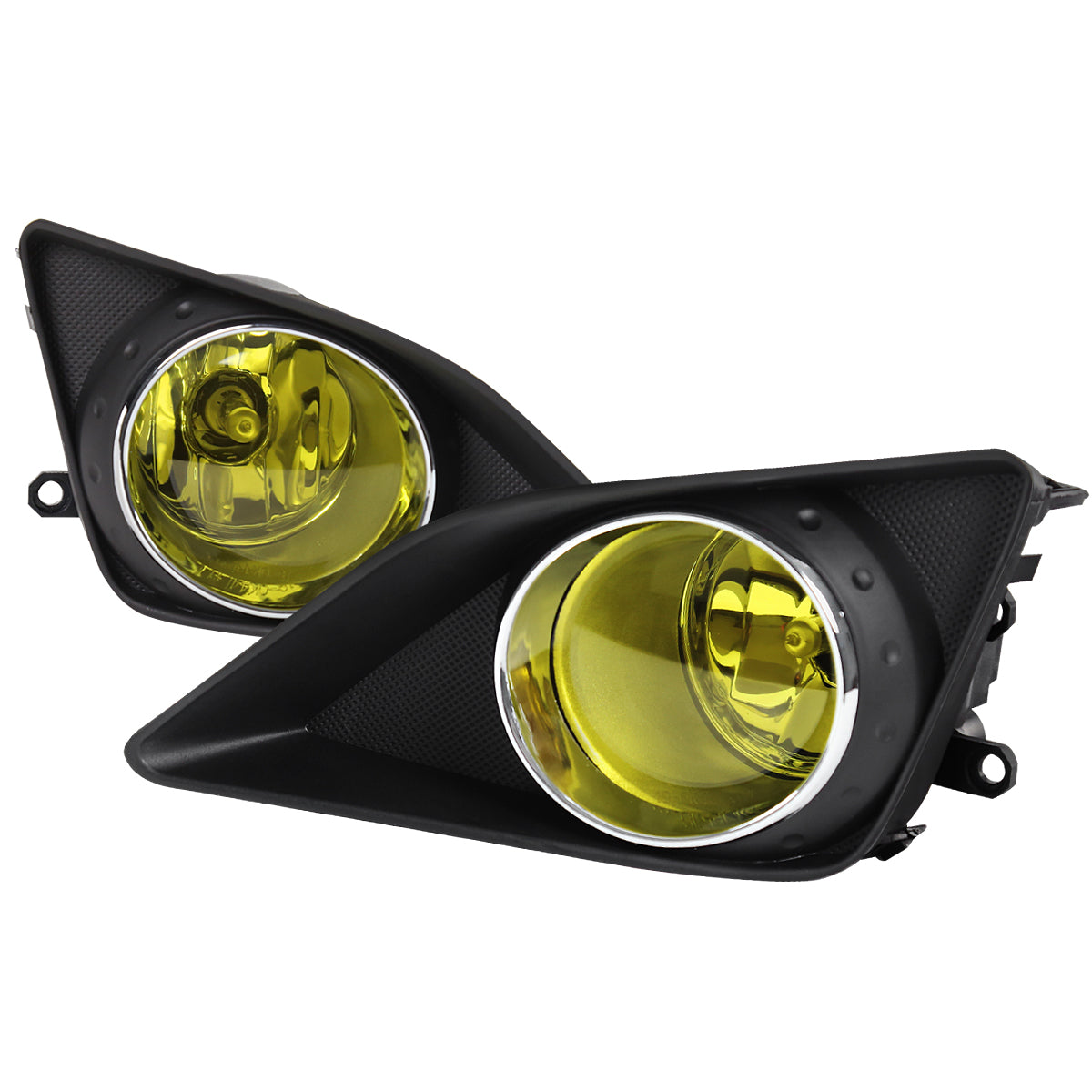 2009-2010 Toyota Corolla H11 Fog Lights Kit (Chrome Housing/Yellow Lens)