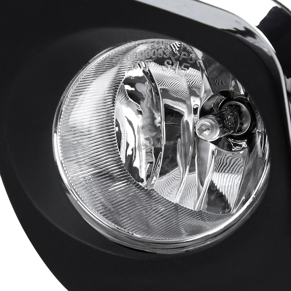 2014-2016 Toyota Corolla H16 Silver Bezel Fog Lights Kit (Chrome Housing/Clear Lens)