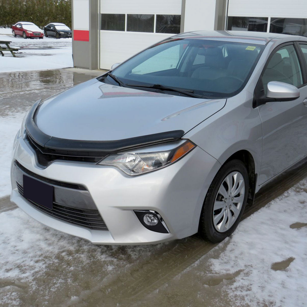2014-2016 Toyota Corolla H16 Silver Bezel Fog Lights Kit (Chrome Housing/Clear Lens)