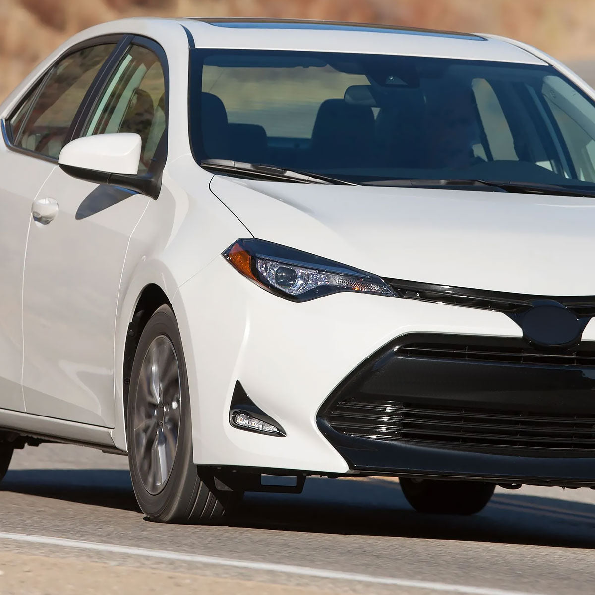 2017-2019 Toyota Corolla LED Fog Lights w/ Switch & Wiring Harness (Chrome Housing/Clear Lens)