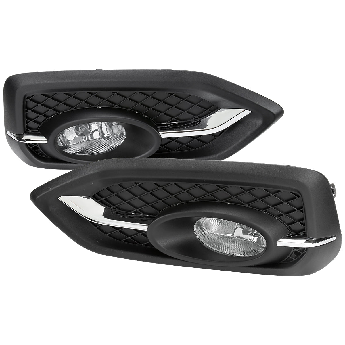 2014-2015 Honda Civic Coupe H11 Fog Lights Kit (Chrome Housing/Clear Lens)