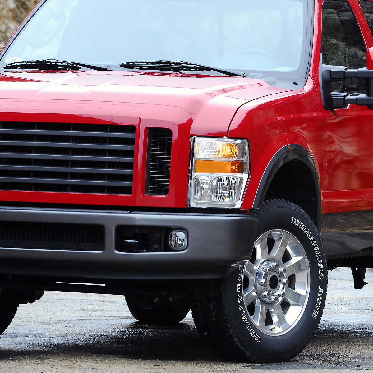 2008-2010 Ford F-250/F-350/F-450/F-550 Super Duty H10 Fog Lights w/ Switch & Wiring Harness (Chrome Housing/Clear Lens)