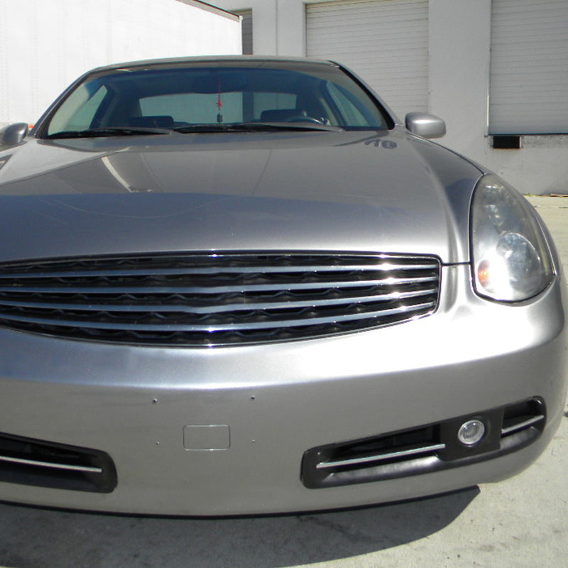 2003-2005 Infiniti G35 Coupe H3 Fog Lights Kit (Chrome Housing/Clear Lens)