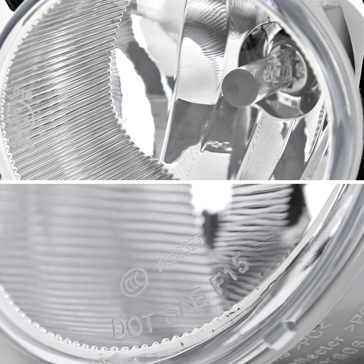 2020-2021 Toyota Highlander Fog Bumper Lights (Chrome Housing/Clear Lens)